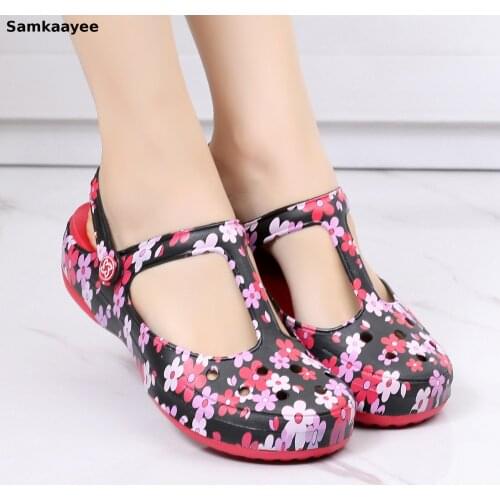 Sandals Women Slippers Platform Shoes Mules Clogs Beach Shoes Summer Size 35-39 Female Print Soft Bottom Breathable Zapatos 3