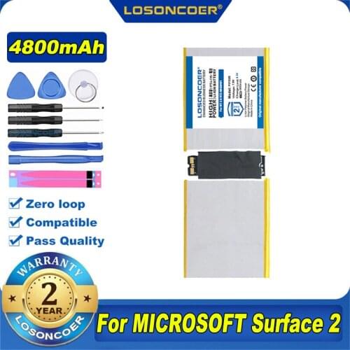 100% Original LOSONCOER P21G2B 4800mAh Laptop Battery For Surface RT 2 II RT2 Tablet MH29581 2ICP3/97/106