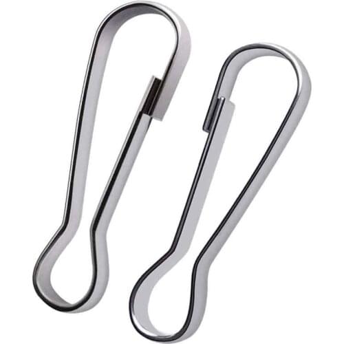 100 Pieces of 1.18 Inches (30 mm) 304 Stainless Steel Anti-Rust Link Buckles Suitable for Wallets Keychains