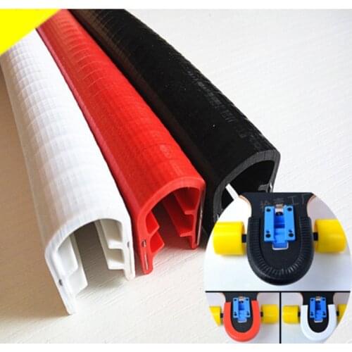 2pcs/lot Skateboard Longboard Deck Anticollision Protect Cover Nose Guard Tail Guard Black/White/Red