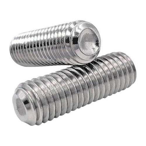 20PCS 10#-24UNC American Thread DIN916 Stainless Steel Allen Head cup point Hex Socket Set Screw Grub Screw