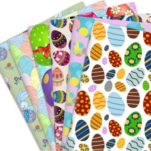 50*145cm Easter Day Polyester cotton 100% Pure Cotton Fabric Patchwork Printed Tissue Kid Home Textile Sewing Doll Dress Curtain