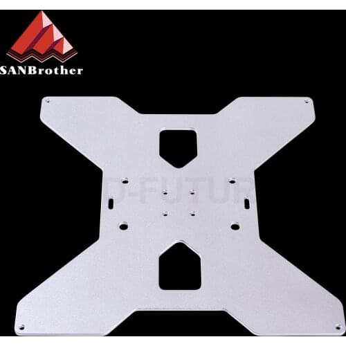 SWMAKER TEVO Tarantula aluminum Y Carriage heated support Plate black silver Anodized for HE3D / Tarantula 3D Printer