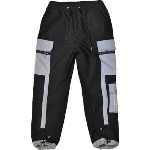 Streetwear Hip-Hop Mens Pants Multi-Pocket Casual Harem Pants Fashion Novel New Elastic Waist Sweatpants Male Jogger Trousers