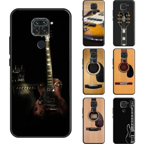 Guitar Instrument Music Case For Xiaomi Redmi Note 10 9 8 Pro Note 9S 8T Note 7 Cover Shell For Redmi 9 9A 9C 9T