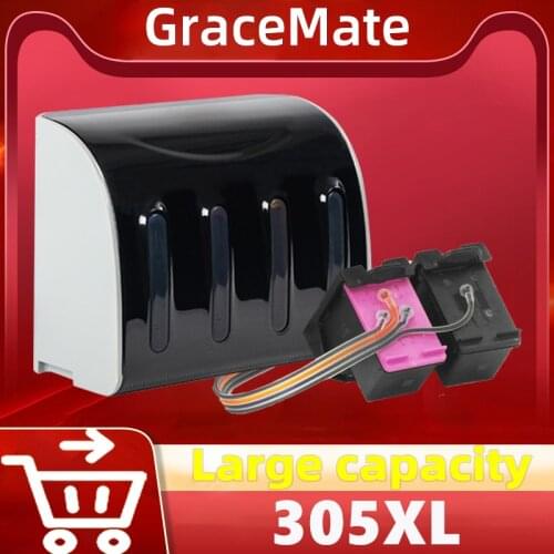 GraceMate 305XL Ink Supply System Replacement for HP 305 Ink Cartridge DeskJet 2710 2720 4110 4120 4130 ENVY 6010 6020 6030 6420