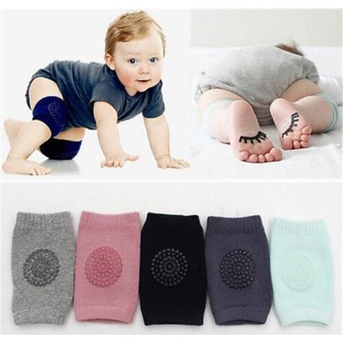 Baby Accessories Infants Leg Warmers Safety Elbow Crawling Knee Breathable Warmer Protector Silica Gel Dots Anti-Slip Knee Pads