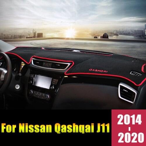 For Nissan Qashqai J11 2014 2015 2016 2017 2018 2019 2020 LHD/RHD Car Dashboard Cover Mats Shade Cushion Pad Carpets Accessories