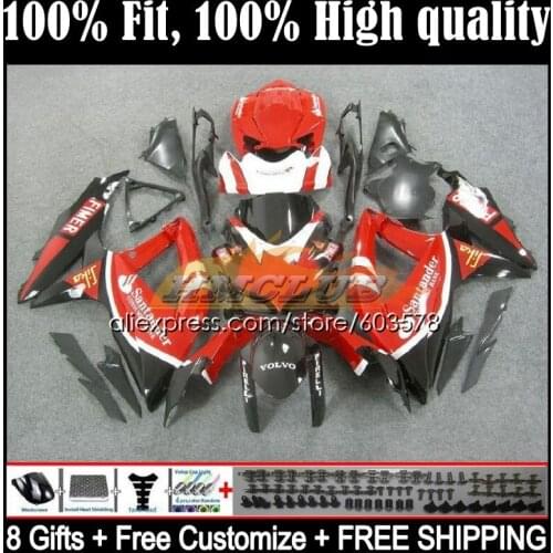 Injection For SUZUKI GSXR 750 600 CC GSXR-600 K8 08 6CL.30 GSXR750 GSXR600 08 09 10 GSXR-750 2008 2009 2010 Fairing red