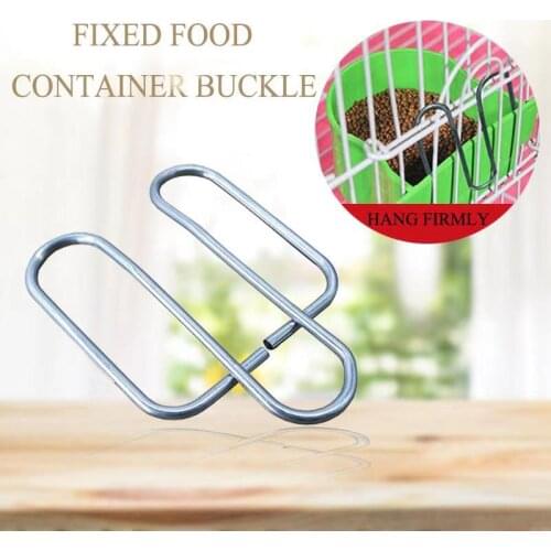 FINEWE 10pcs/lot Rabbit Cage Food box buckle Breeding cages rabbit chicken door hook fixed cage door buckle