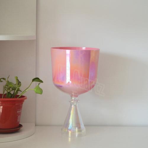 HF 9 nches C note Pink Alchemy Bowls With Free Mallets And Orings
