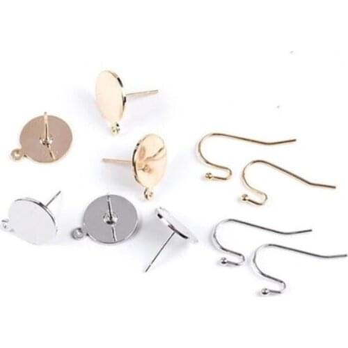 20pcs Ear Hook French Earring Hooks Wire Settings Base Earring Hooks Wires Fit DIY Ear Jewelry Making