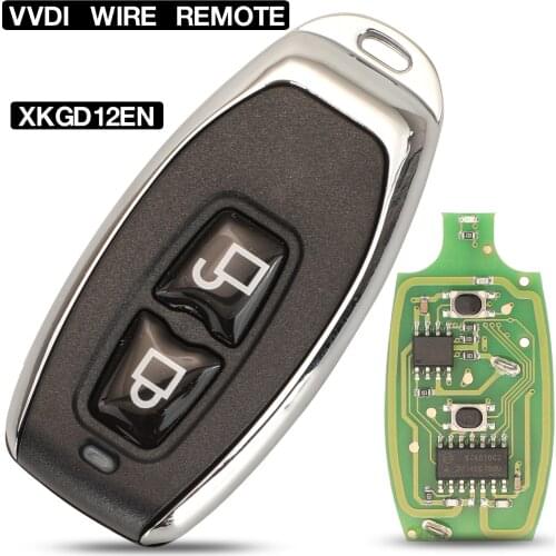 Kutery PN:XKGD12EN Xhorse VVDI Wired Universal Remote Control Car Key 2 Buttons For VVDI Key Tool Garage Door English Version