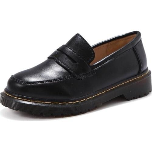 Kids Hot Sell Kids' Leather Shoes 2021 The Most Popular Lovely Round Head Leather Spring&autumn Party Shoes For Boys And Girls