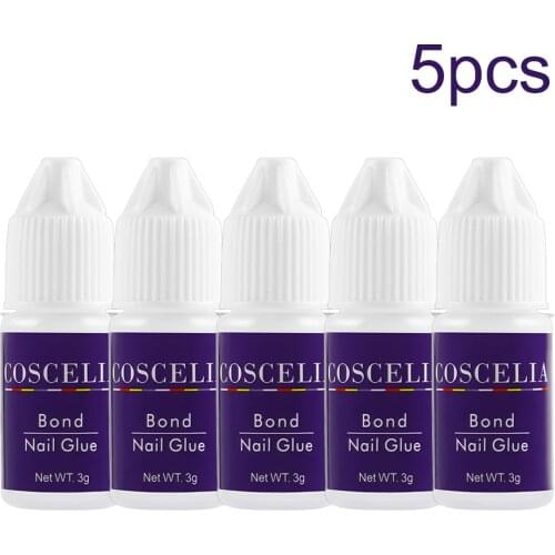 COSCELIA Nail Glue Set For False Nails Strong Fake Super Strong Adhesive Suitable For Sticky Acrylic Nail Art Rhinestone Beauty