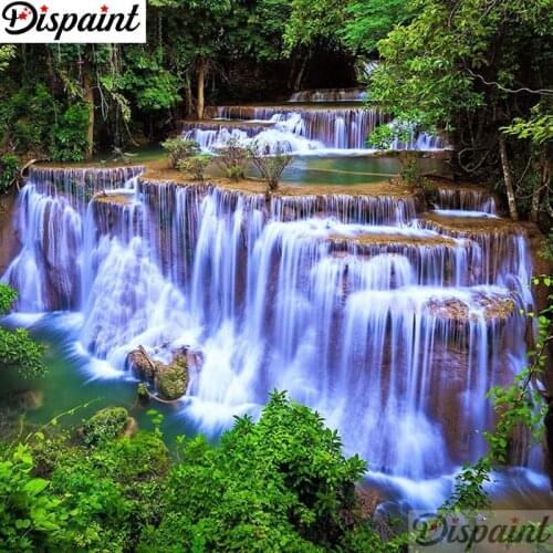 Dispaint Full Square/Round Drill 5D DIY Diamond Painting "Tree water" Embroidery Cross Stitch 3D Home Decor A11298