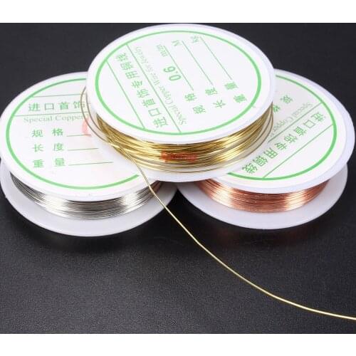 New Metal Thread String Bead Rope Beading Craft Wire Fit Jewelry Marking DIY Essential Jewelry Cord Red Gold Silver Color