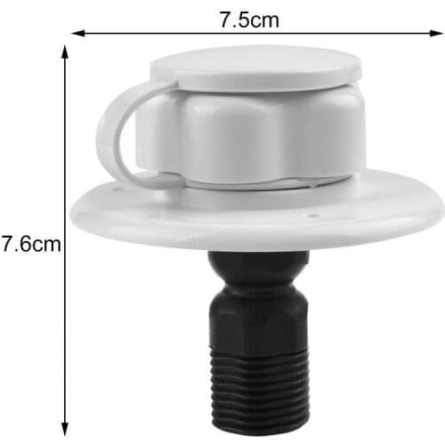One-way RV Gravity Water Inlet White Fresh Water Fill Inlet Valve Hatch for RV Trailer Camper