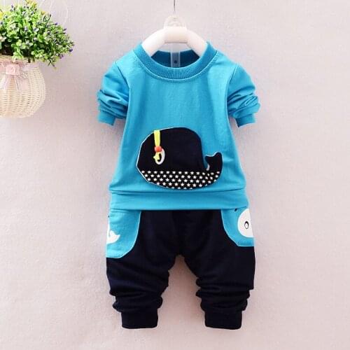 Autumn Winter Baby Boy Clothes Clothes Thick Suit 2pcs Baby Clothes Fashion Printing Casual Sports Baby Clothes For Boys