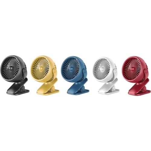 Rechargeable USB Fan Desktop Mini Fan 3 Speed Super Mute Cooler for Office Car Travel Portable Cooling Clip Fans