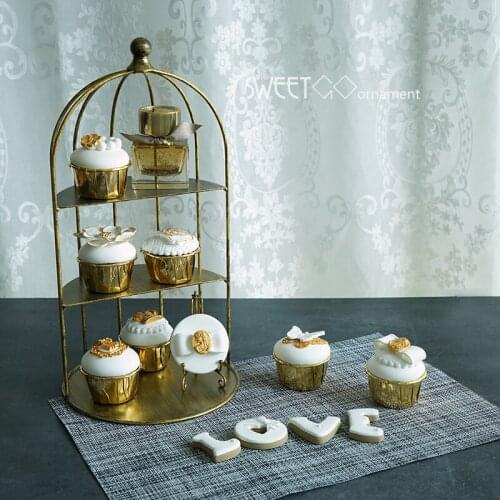 Cupcake holder cage cake stand PC dome snow pendants for wedding event party cake tools bakeware tools