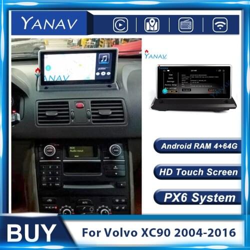 Px6 Android Car Multimedia Player Radio For Volvo Xc90 2004-2016 Video GPS Navigation 2 Din Receiver Stereo Autoradio Head Unit