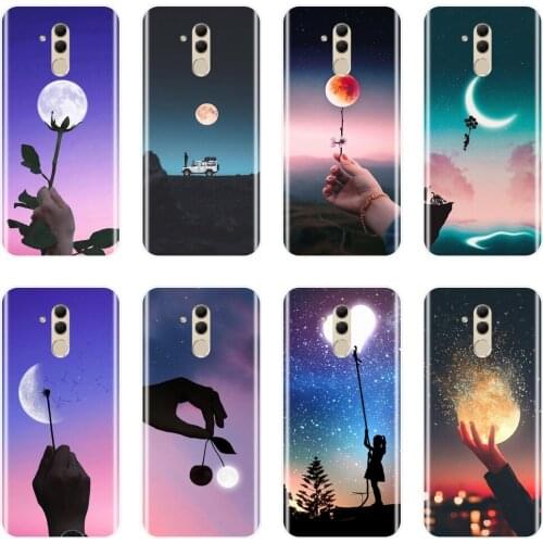 Phone Case Silicone For Huawei Mate 20 10 9 Pro Star Moon Heart Flower Funny Soft Back Cover For Huawei Mate 7 8 9 10 20 Lite