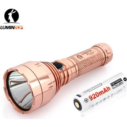 Lumintop GT Micro Copper LED Flashlight Cree XPL-HI 700LM Mini BLF GT Flashlight by14500 for Self Defense Camping