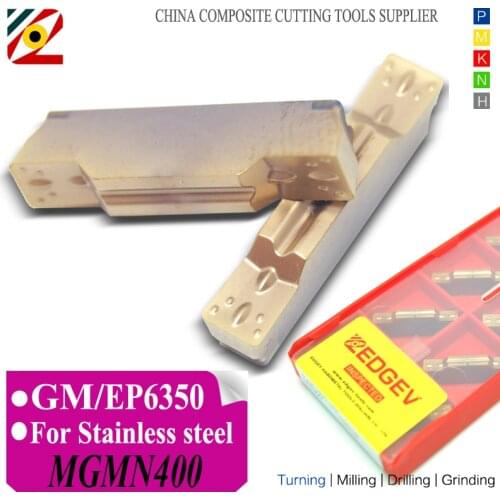 EDGEV CNC Carbide Inserts MGMN300 MGMN400 GM Lathe Cutter Tungsten Grooving Turning Tools Machining SS Stainless Steel