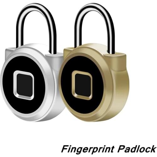 Smart Fingerprint Lock Padlock Keyless Portable USB Chargeable Anti-Theft Padlock Electronic Non-password Finger Touch Lock