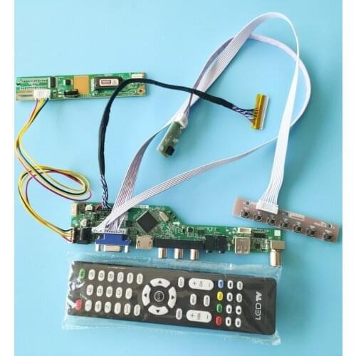 VGA+AV+USB fit LTN141W1/LTN141W3/LTN133AT01/LTN133W1 screen 1CCFL LVDS 30-Pin LCD display controller board DIY kit 1280*800