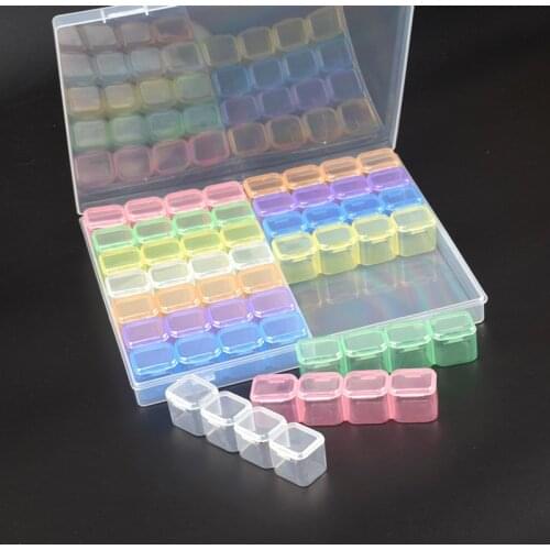 56 Lattices Dismountable Diamond Embroidery Accessories diamond painting Boxes Cross Stitch Cases Storage Organizer Home Storage