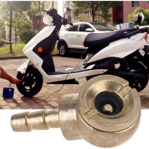 Closed Ball Chuck and Clip with 1/4" Barb Connector Air Chuck Tire Tyre Inflator Gauge Fitting Tool Air Pressure Chuck