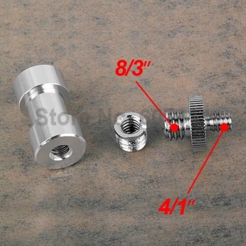 10set 3 in 1 1/4" 3/8" 5/8" Tripod screw to Flash Mount Bracket Holder Camera Adapter