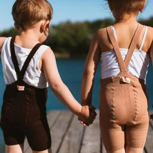 2021 Spring Summer Baby Shorty Tights New Soft Cotton Knit Kids Children Boy Girl Shorts Suspenders Tights