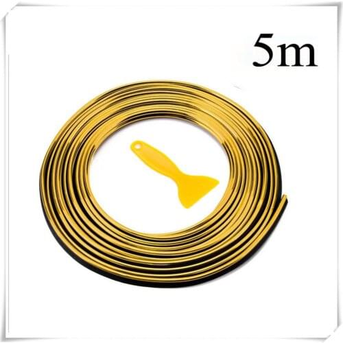 5M Car Seal Styling Interior Stickers Decoration Strip for Volvo V40 V60 Any Cars S40 S60 S80 XC60 XC90