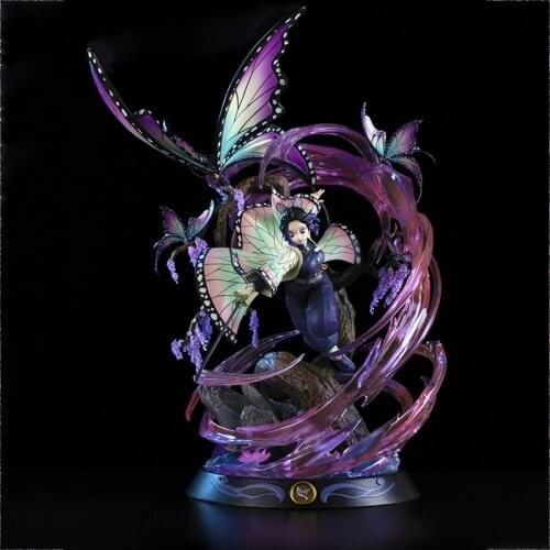 36CM Anime Figures Demon Slayer Kochou Shinobu Figure Model PVC Action Figure Collectible Toy Decoration