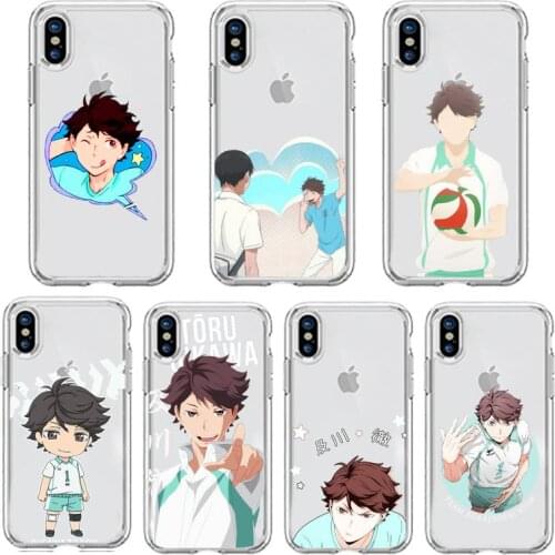 Anime Haikyuu!! Oikawa Tooru manga Phone Case Transparent soft For iphone 5 5s 5c se 6 6s 7 8 11 12 plus mini x xs xr pro max