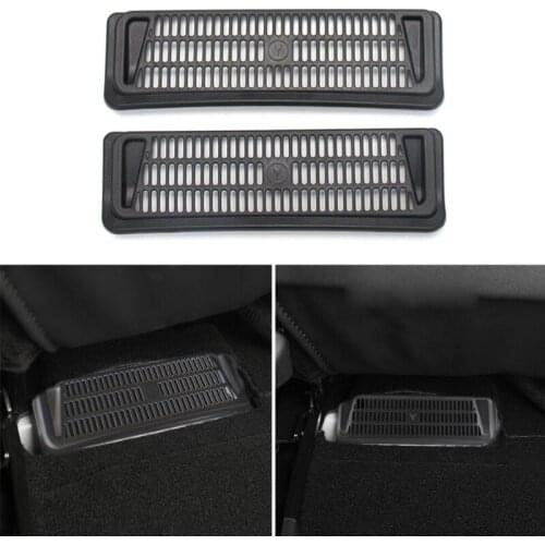 2pcs Car Air Outlet Cover Anti-blocking Dustproof Back Under Seat Air Conditioning Vent Cover Net For Tesla Model Y D7YA