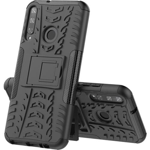 HATOLY For Cover Huawei P40 Lite E Y7P Case Armor Shockproof Silicone Hard Plastic Case For Huawei P40 Lite E with Phone Holder