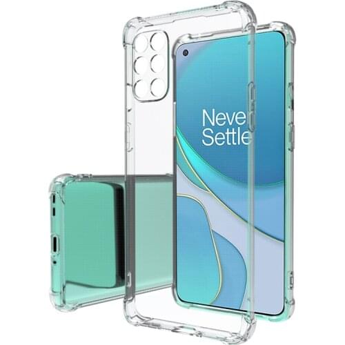 Soft Transparent TPU case For OnePlus 8T airbag shockproof Protective back cover for one plus 8t oneplus8T 1+8T phone shell