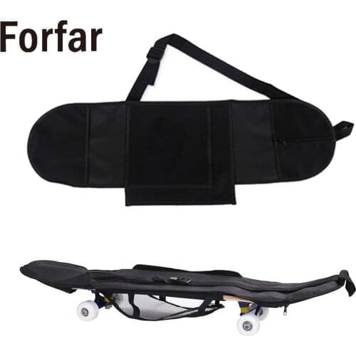 Forfar Skateboard bag 1*21cm Durable Convenient Portable Skateboarding Skateboard Cover Longboard Carrying Backpack Carry Bag