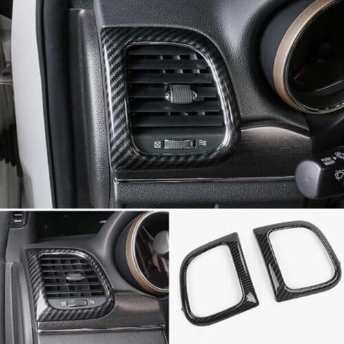 ABS Chrome For Jeep Grand Cherokee 2014 2015 2016 2017 Car conditioner air Outlet decoration Cover Trims Car Styling Accessories