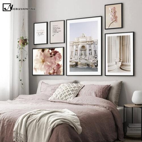 Italy Rome Old Architecture Canvas Painting Famous Sculpture Poster Wall Art Print Classical Style Picture Modern Home Decor