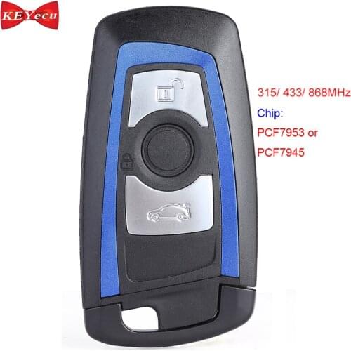 KEYECU for BMW F Chassis FEM/BDC CAS4 CAS4+ Smart Remote Key Fob PCF7653/ 7945 315MHz YGOHUF5662, 434MHz HUF5767, 868MHz HUF5661