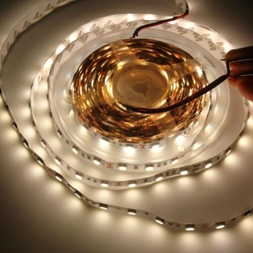 5M 300 LED 5050 LED Strip Light Waterproof DC12V Ribbon Tape Warm white LED Lamp Home Holiday Decoration