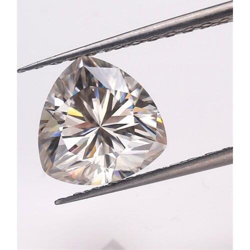 High Quality 10x10mm 4ct Trillion Cut Loose Moissanites for Engagement Ring White D vvs Gems Moissanites Diamonds Stone