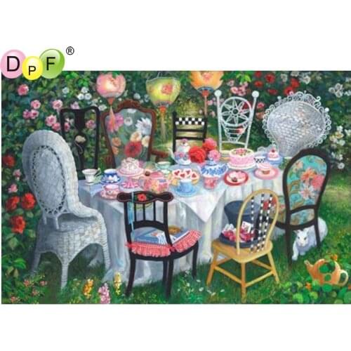 DPF DIY table 5D diamond mosaic kit full square diamond painting cross stitch crafts diamond embroidery wall painting home decor