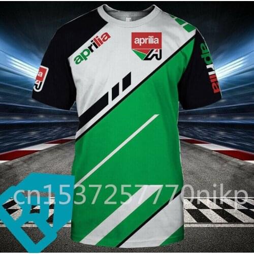 2021 New Aprilia Mens T-shirt High Quality Anime Casual Round Neck Short-sleeved Mens Clothing Harajuku Oversized T Shirt Top