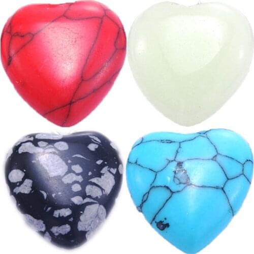 New Heart Shaped Natural Stone Necklace Fashion Womens Quartz Malachite Tiger Eye Stone Pendant Necklace Popular Jewelry